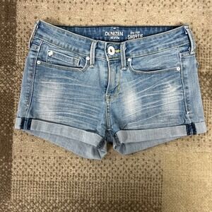Levi's Low Rise Shortie Denim Jean Shorts Women's Size 25 Light Wash Boho
